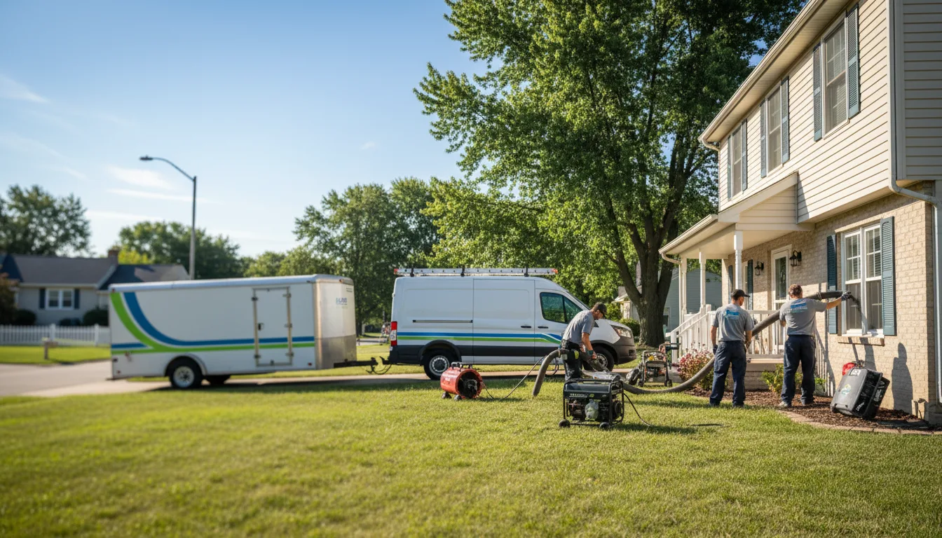 Flooded Basement Restoration And Cleanup With Repair in Plover, WI near me